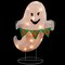 Northlight LED Ghost with "Boo" Banner Halloween Yard Decoration - 25" - Warm White Lights